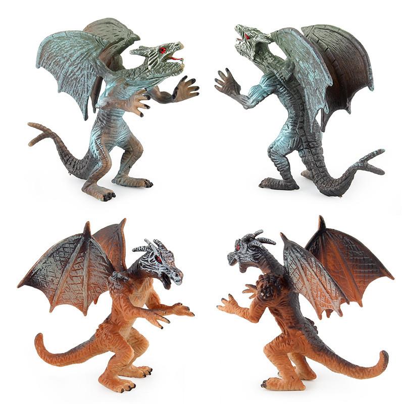 Realistic Jurassic Dragon Model Stunning Pvc Static Western Mythical Creature Statue