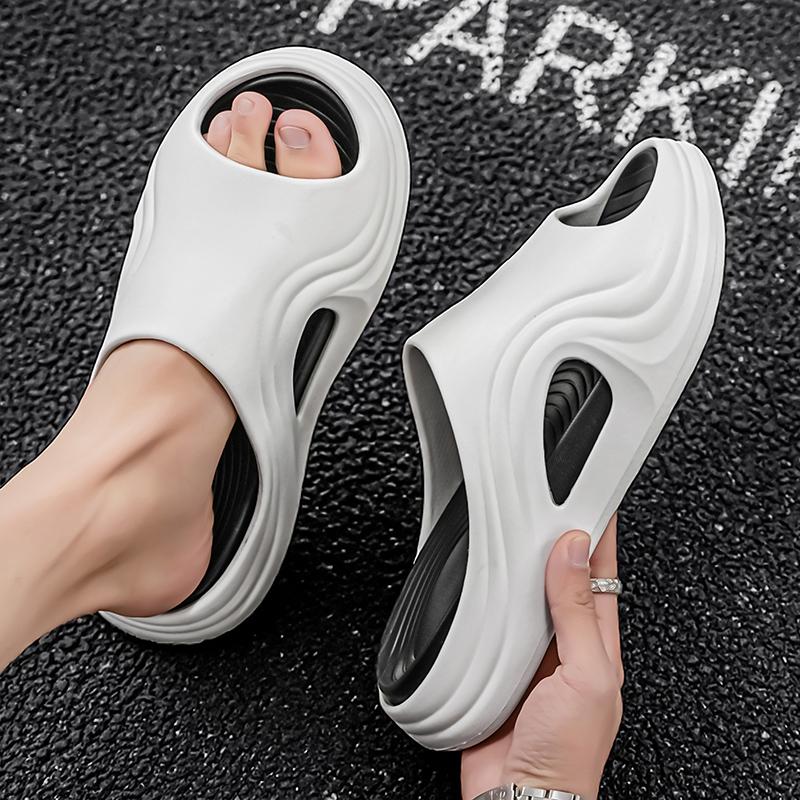 Summertime Mens Slide Shoes Eva Soft Plush Comfort Slides Indoor Outside Sandal Shoes Beach Men Daily Wear Shoes Garden Shoes Male House Slide Shoes