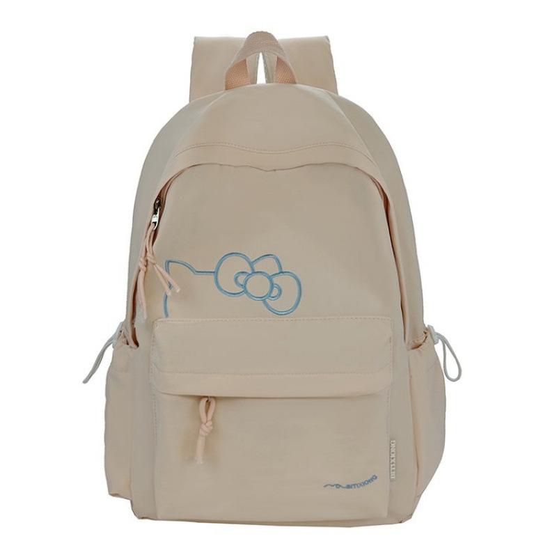 Schoolbag Korean version cute bow backpack female student schoolbag large capacity lightweight travel backpack casual backpack