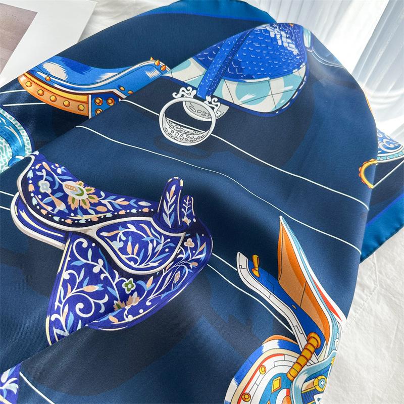 88x88cm 100% Mulberry Silk Twill Scarf Luxury Oversized Square Shawl Elegant Women's Wrap for Spring Summer