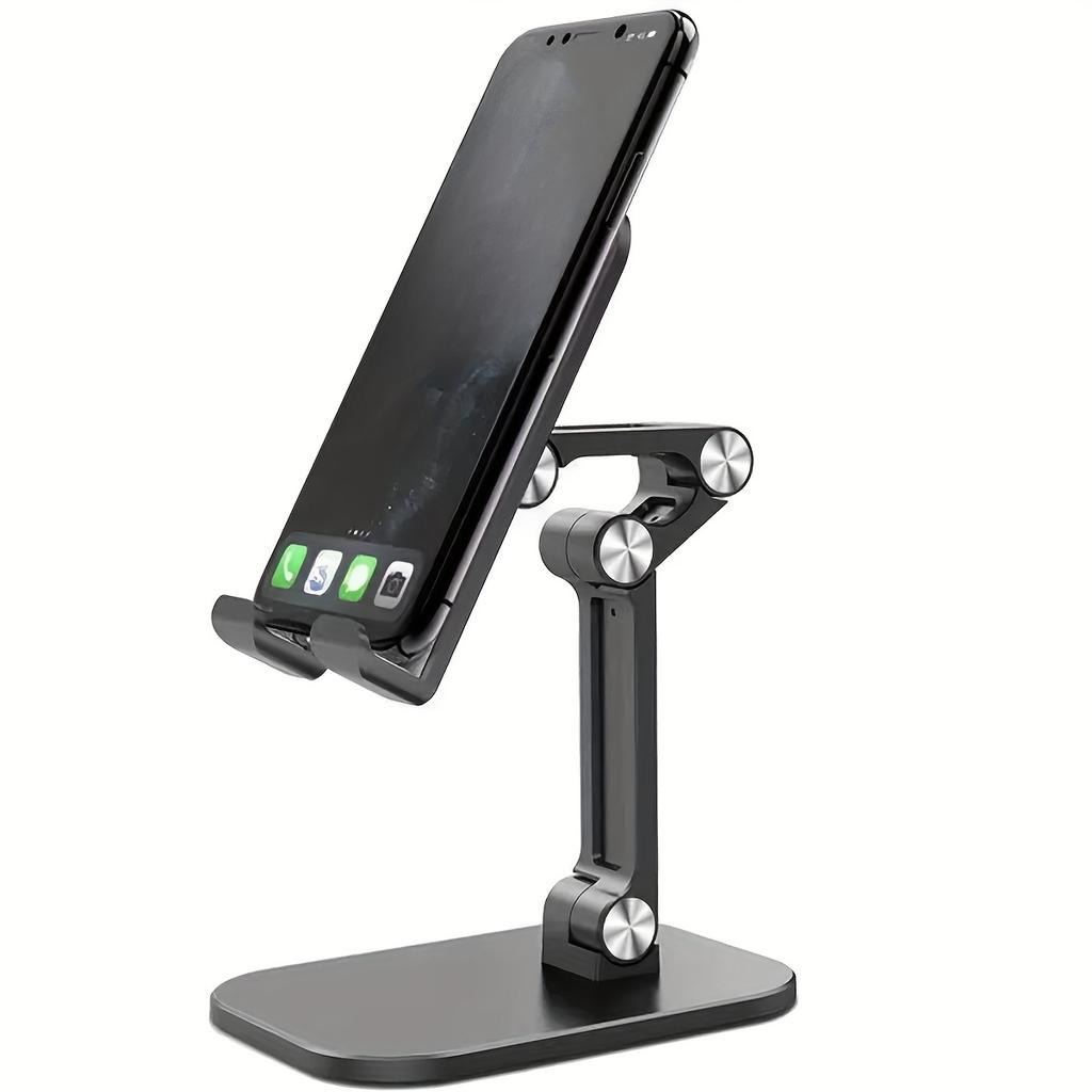 Foldable Stand for Mobile Phones and Tablets with 360-Degree Rotation and Waterproof Feature