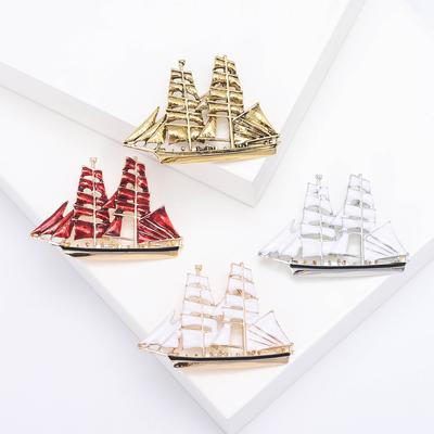 Sailing Brooch Versatile Simple Atmosphere Clothing Accessories