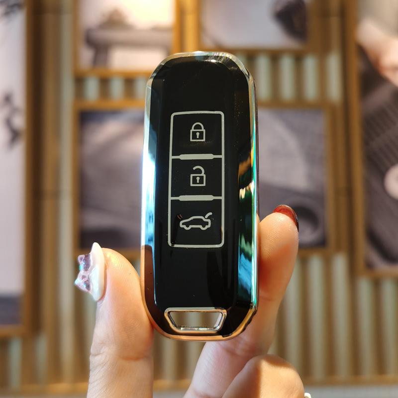 Baojun Car Key Case for Models 510, 730, 530, 560, 360, E200/E100, 310W, Wuling Mini - Female Design