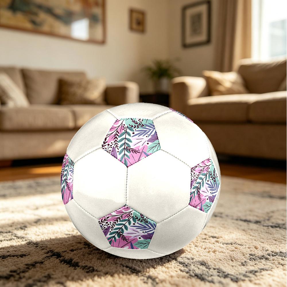 1PC Abstract Floral Soccer Ball Size 5 Football Machine Sewn Indoor/Outdoor Universal Football A50