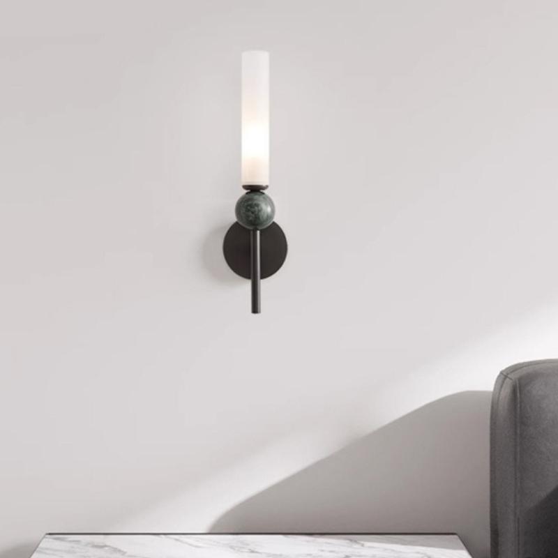 New LED Natural Marble Wall Lamp Bedroom Bedside Lamp Living Room Dining Room Decorative Lighting G9 Light Bulb