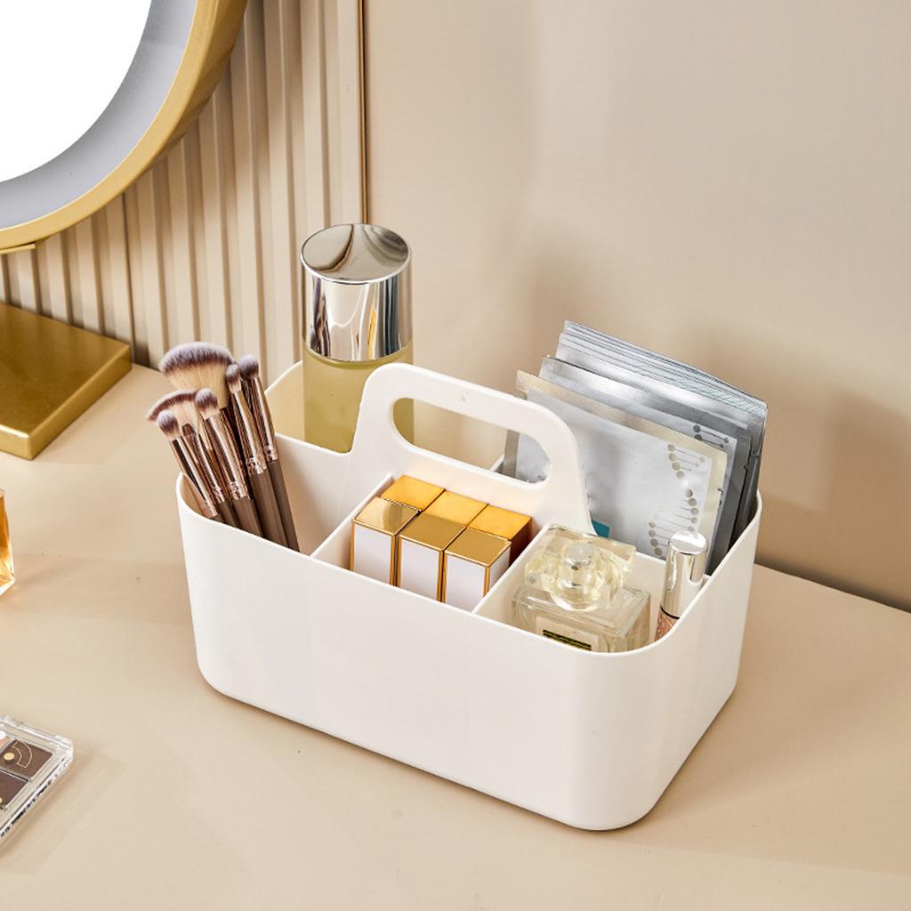 1Pcs Satchel Multi-Functional Desktop Storage Box, Makeup Brush Partition and Storage, Pencil/Watercolor Pen/Marker Pen Storage Box Pen Holder