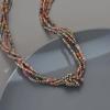 Women Bohemian Multilayer Color Crystal Clavicle Short Necklace