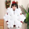 Funny White Snowflake Pillow Cute Soft Plush Toy Christmas Decoration Pillows Snowflake Throw  Winter Christmas