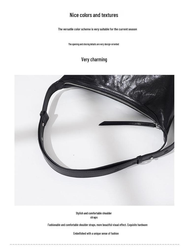 2025 Minimalist Retro Crossbody & Underarm Bag - High-End, Fashionable, Versatile for Commuting