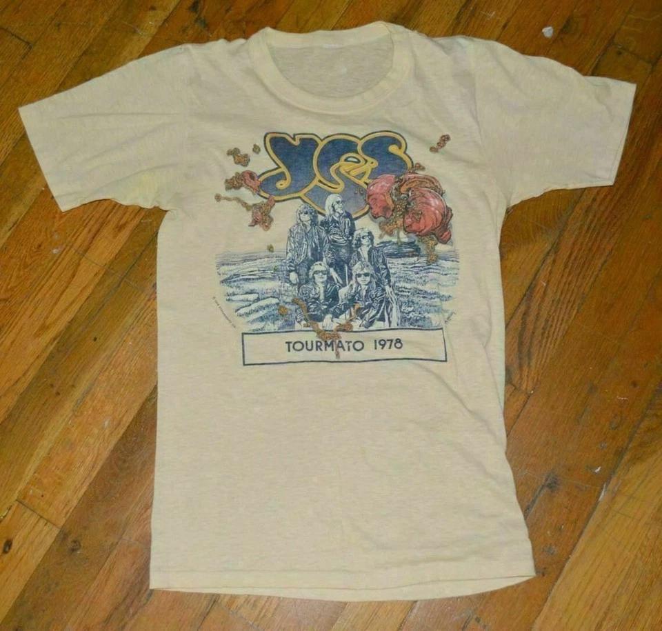 1978 YES Vintage Rock Band Concert Tour T-shirt E825 S