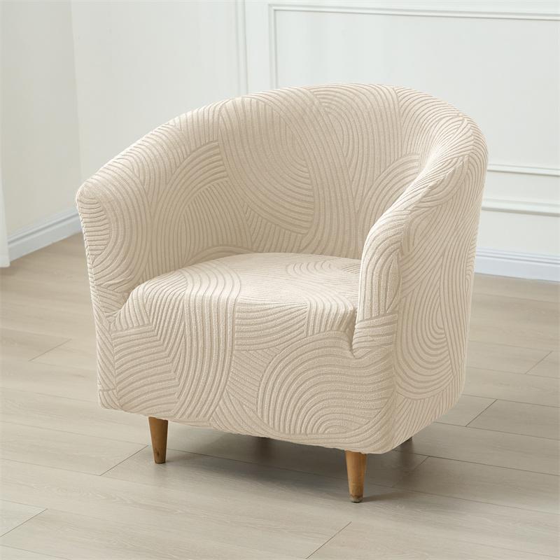 1 Stück Elastische Jacquard Club-Sofahülle Schmutzabweisende Wannen-Sesselhülle Heimdekoration Einzelsofa-Überwurf für Wohnzimmer Bar Hotel