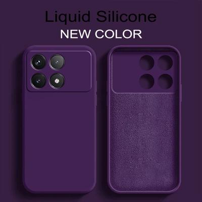 Poco X6 Pro Case Luxury Liquid Silicone Soft Cover для Xiaomi Poco X6 Pro Poco X 6 Pro X6pro Pocox6 Pro 5G Phone Case