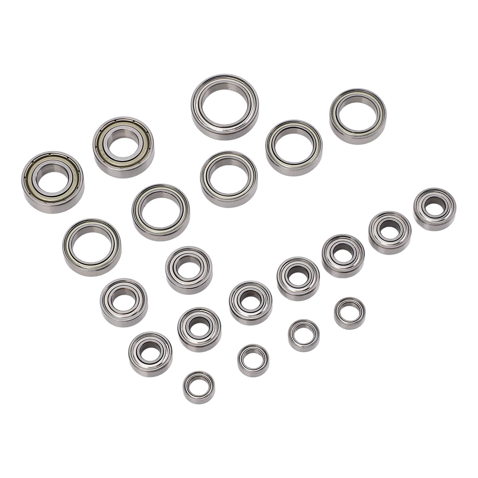 

Набір підшипників для радіокерованої машинки 21 шт. Нержавіюча сталь Висока точність обертання RC Повні герметичні маточини коліс