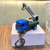 Cartoon Pullback Car Toy Pendant Movable Wheels Truck Key Pendant  Key/Backpack Decor