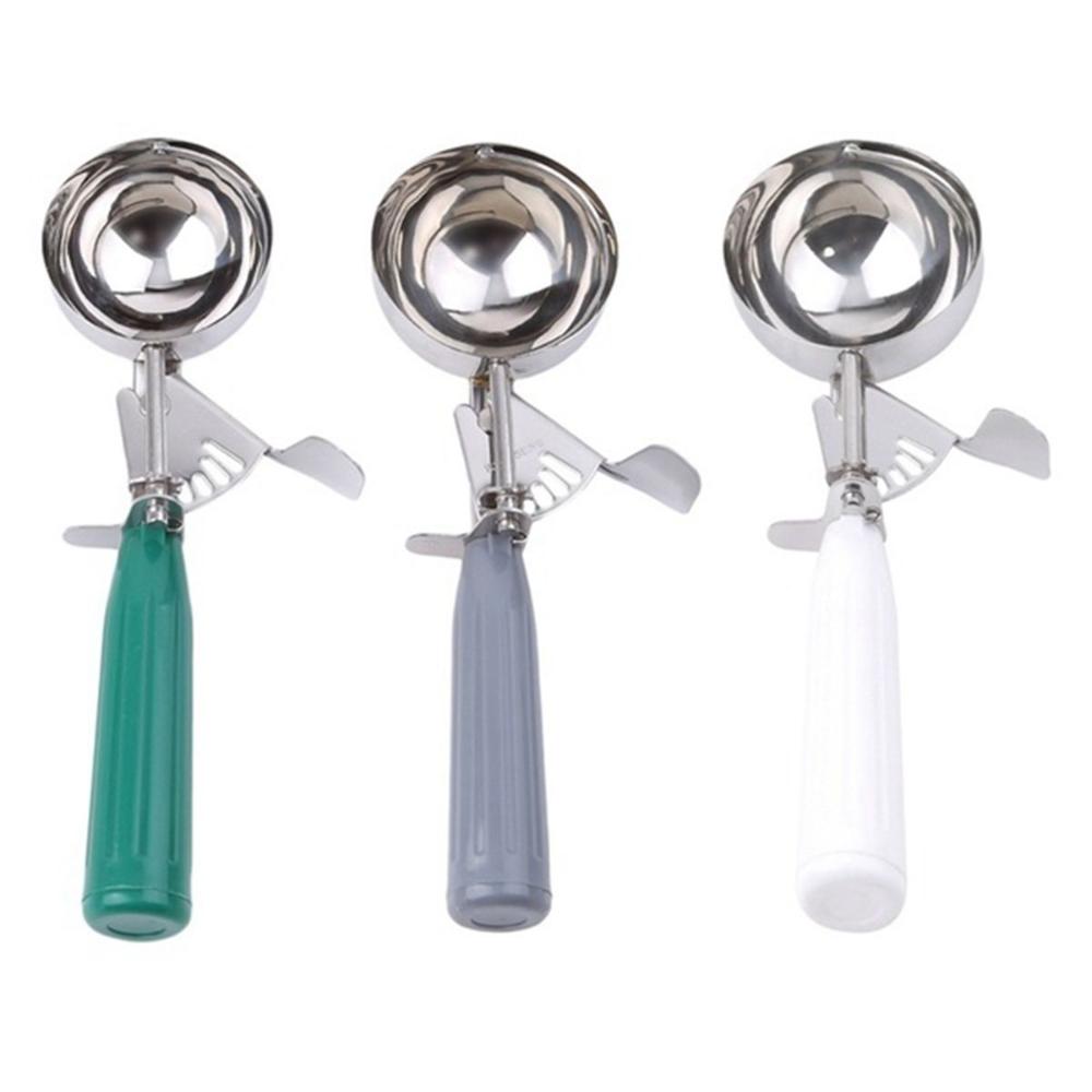 Steel 9 Sizes Fruit Kitchen Cookies Mash Food Portioner Cutter Ice Ball Spoon Ice Cream Scoop