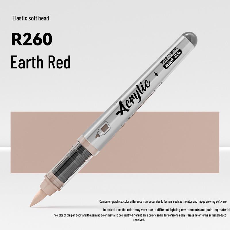 Soft Tip Acrylic Marker - 120 Colors, Single Piece, Opaque, Stackable Paintbrush