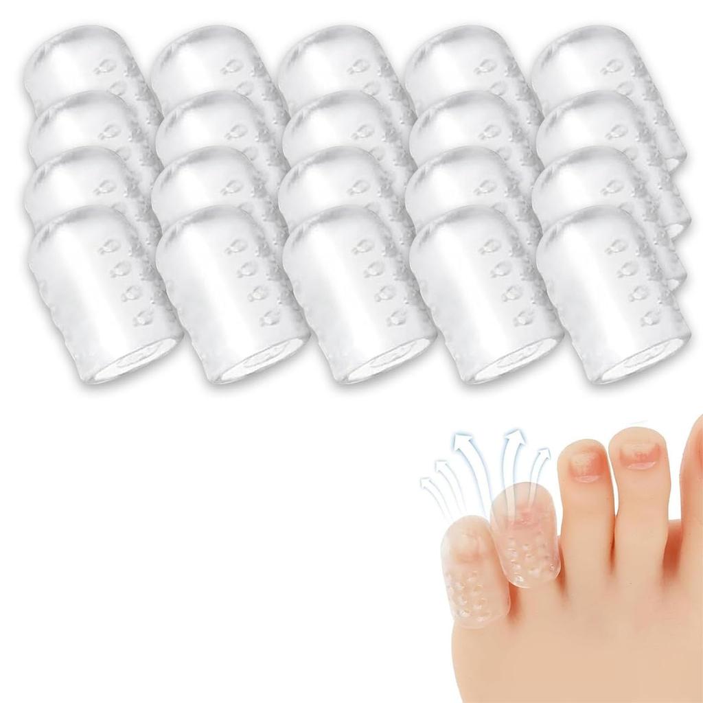 Silicone Anti-Friction Toe Protector, Silicone Toe Protectors, Gel Toe Protectors, Breathable Little Toe Covers, Blisters, Calluses, and Corns