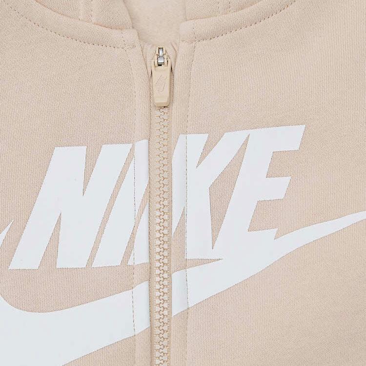 Nike Nsw Club Fleece Hooded Sweatshirt With Logo Print Kids Sweatshirts Khaki FD2990-126