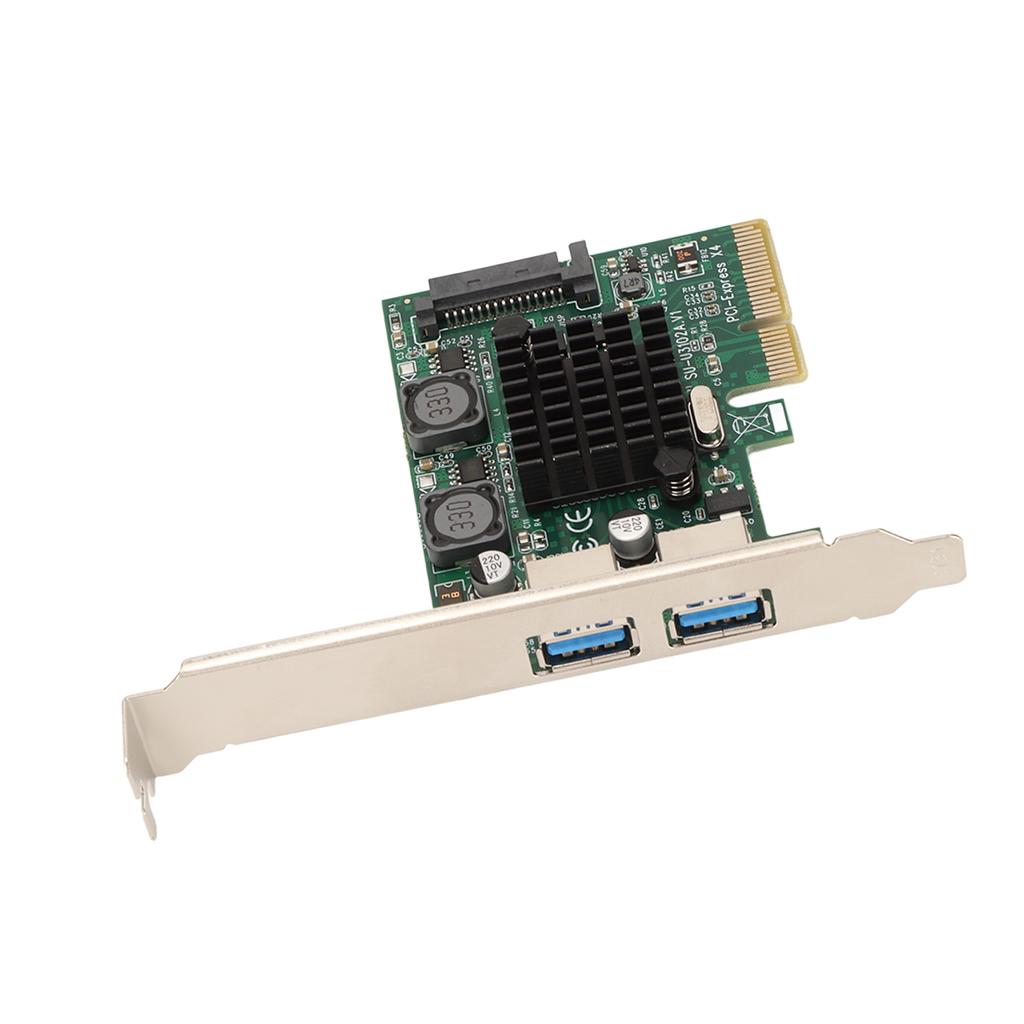 USB3.2 Expansion Card 2 Ports High Speed 10Gbps ASM3142 Chip USB Expansion Card for Win Xp for Win7 for Win8 for Win10