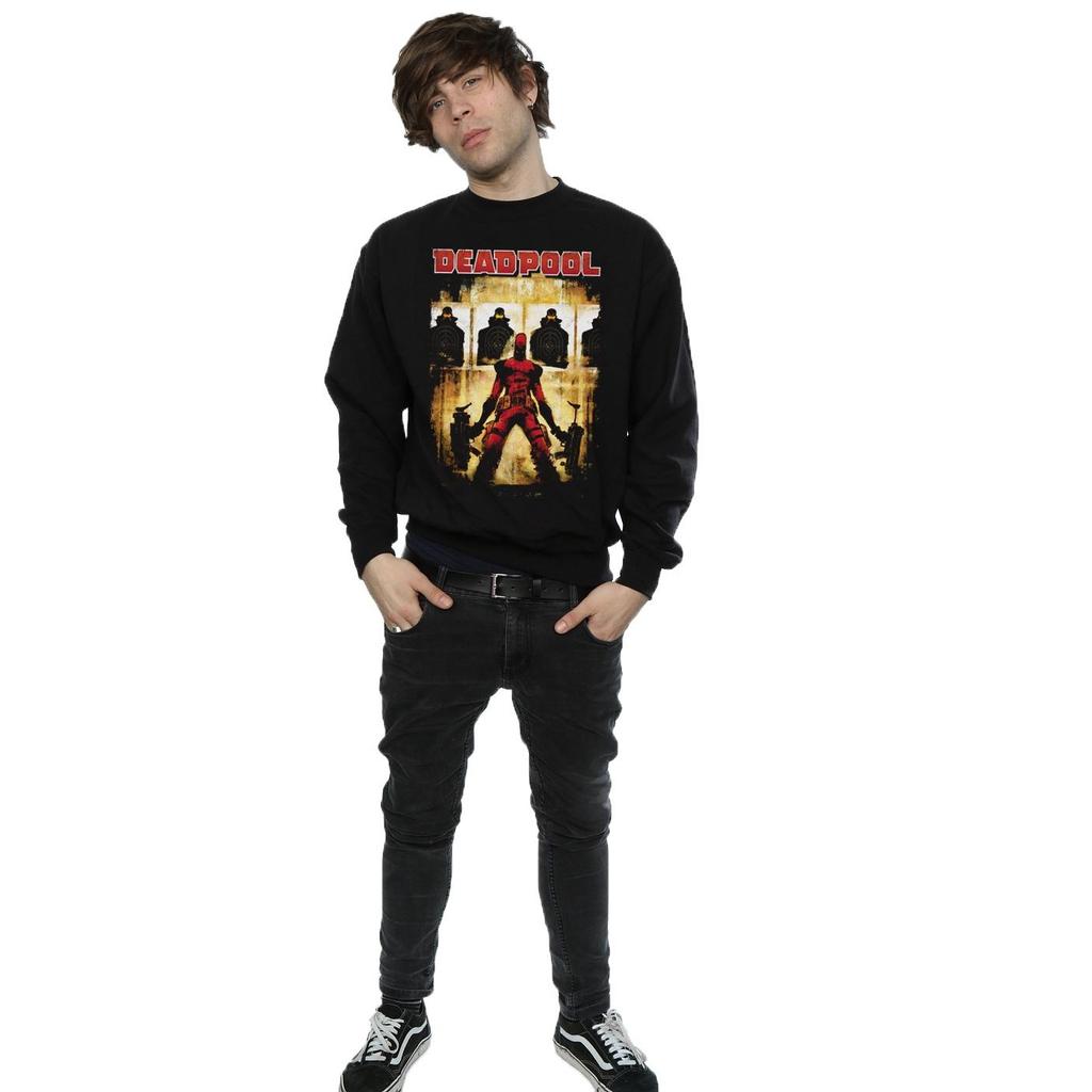 Marvel Mens Deadpool Target Practice Sweatshirt