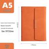 Magnetic Buckle PU Leather Business Notebook with Card Slot - Retro Style, Thickened Pages, Printable Stationery