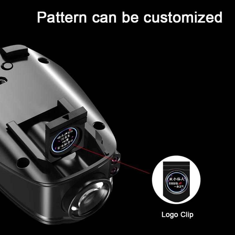 AAXI1 Novelty Car Logo Door Welcome Light Rechargeable Led Cartoon Projector Lamp Atmosphere Projection Warning Car Decor Lighting