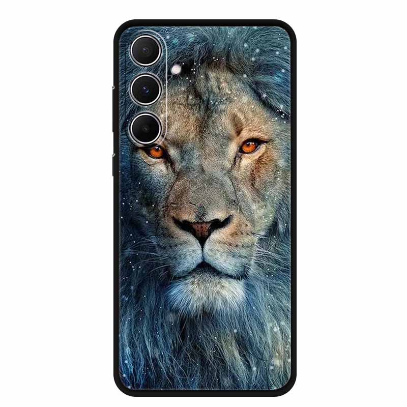 For Samsung Galaxy A55 5G Case Animals Soft Silicone TPU Phone Cases Back Cover For SamsungA55 Wolf Protector Cute Girl Shell