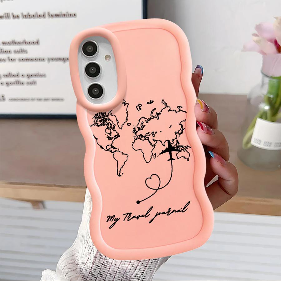Soft Phone Cover Case for Samsung Galaxy A14 A11 A15 A52 A21s A12 A13 A16 A03 A05 A53 A33 A04 A23 A06 A22 My Travel Diary