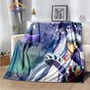 Caricature Inuyasha Fashion Blanket Sesshoumaru Flannel Warm  Portable Super Soft Children  Girls Gift