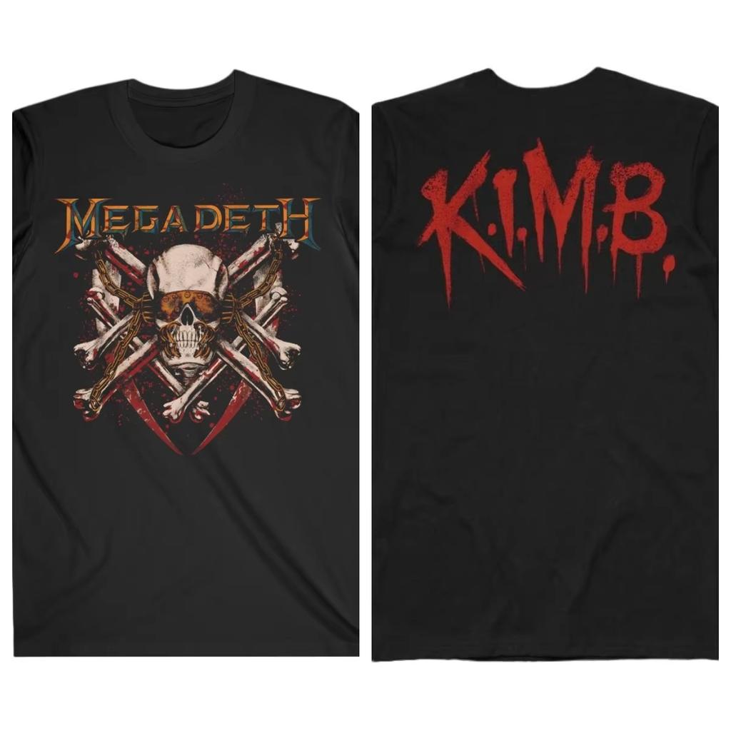 Megadeth Nuovo Album Tour 2026 Grafica Cotone Unisex Maglietta Estate Girocollo Unisex Stile Hip Hop Y2k T-shirt a Manica Corta Regalo per Fan
