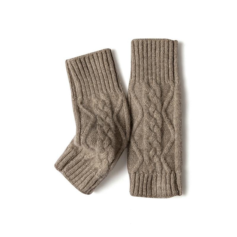 Gloves Cashmere New Style Unisex Short Elbow Protector Windproof and Cold Inner Wear Warm Knitted