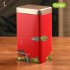 Tin Plate Storage Box Sealed Tea Caddy Small Square Coffee Jar Tea Leaves Container Cans Small Tinplate Spices Storage Boxes