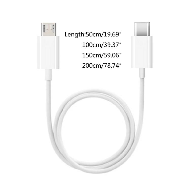 Type C to Micro USB Male to Male Sync Charge OTG Reverse Charge Cable Cord
