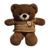 Niedlicher Plüsch-Teddybär mit Fliege, Teddybär-Puppe, Plüsch-Teddybär, Kuschelbär-Puppe, Beruhigende Muppet-Puppe für Kinder