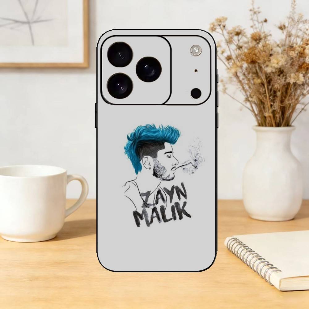 Singer Z-Zayn M-Malik Mind of Mine Phone Case For iPhone 17,16,15,14,13,12,11 Plus,Pro Max,SE4Soft Silicone Black Cover