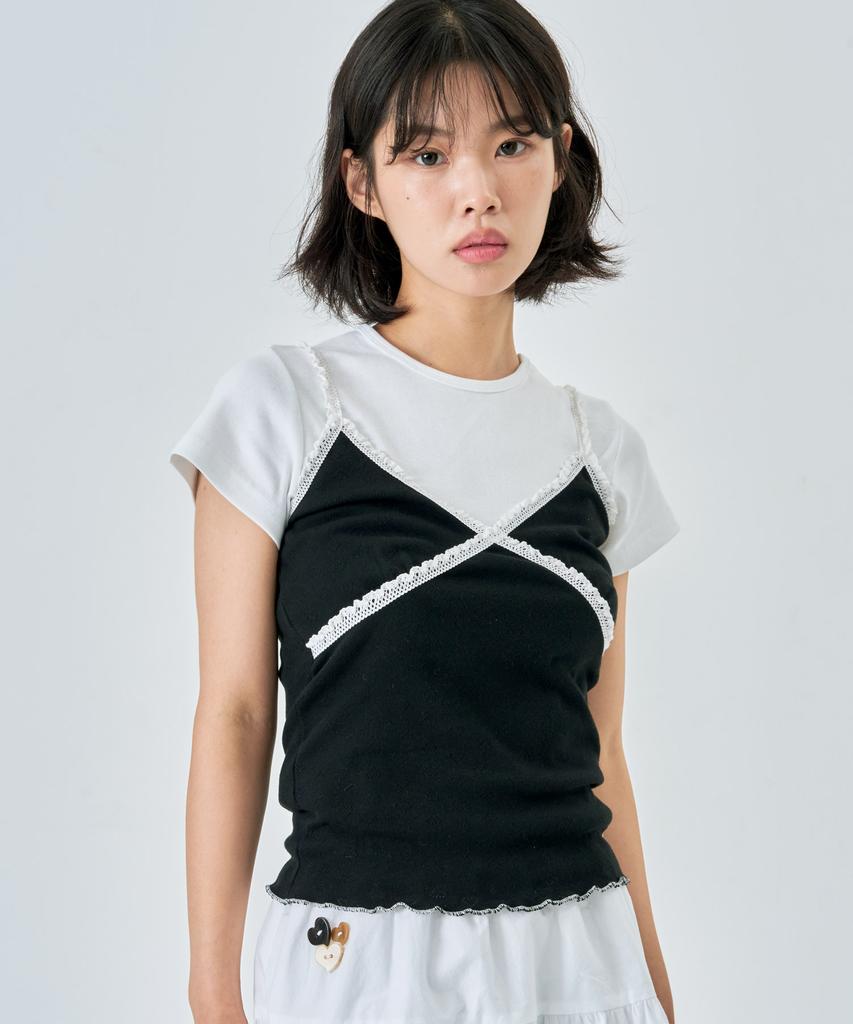 KIJIKO Wave Lace Ss Black