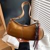Persalized Red Underarm Bag Korean Ins Simple Solid Color Versatile Handbags New Elegant Female Commuter Party Shoulder Bags