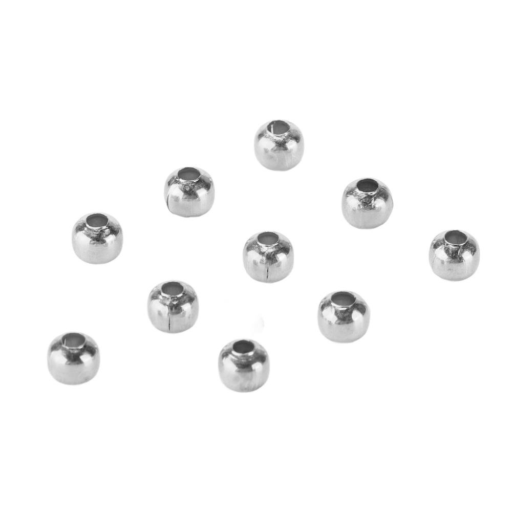 200pcs Smooth Round Seed Beads 4mm Size Spacer Beads Jewelry Tools Partition Beads  Necklace Making