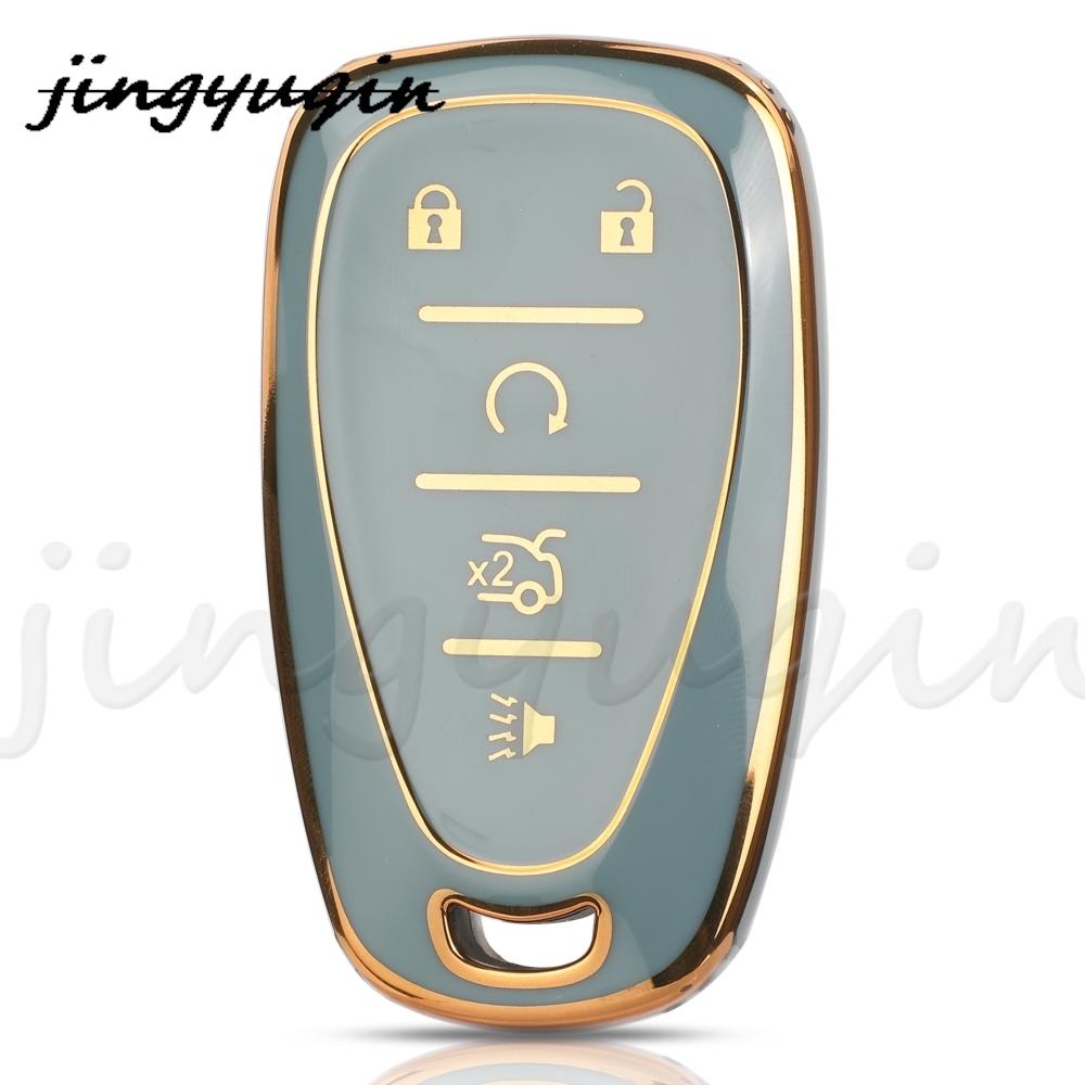 Jyq Tpu Auto Remote Car Key Case For Chevrolet Chevy Camaro Cruze Malibu Equinox Onix Spark Equinox Sonic Volt Protect Shell