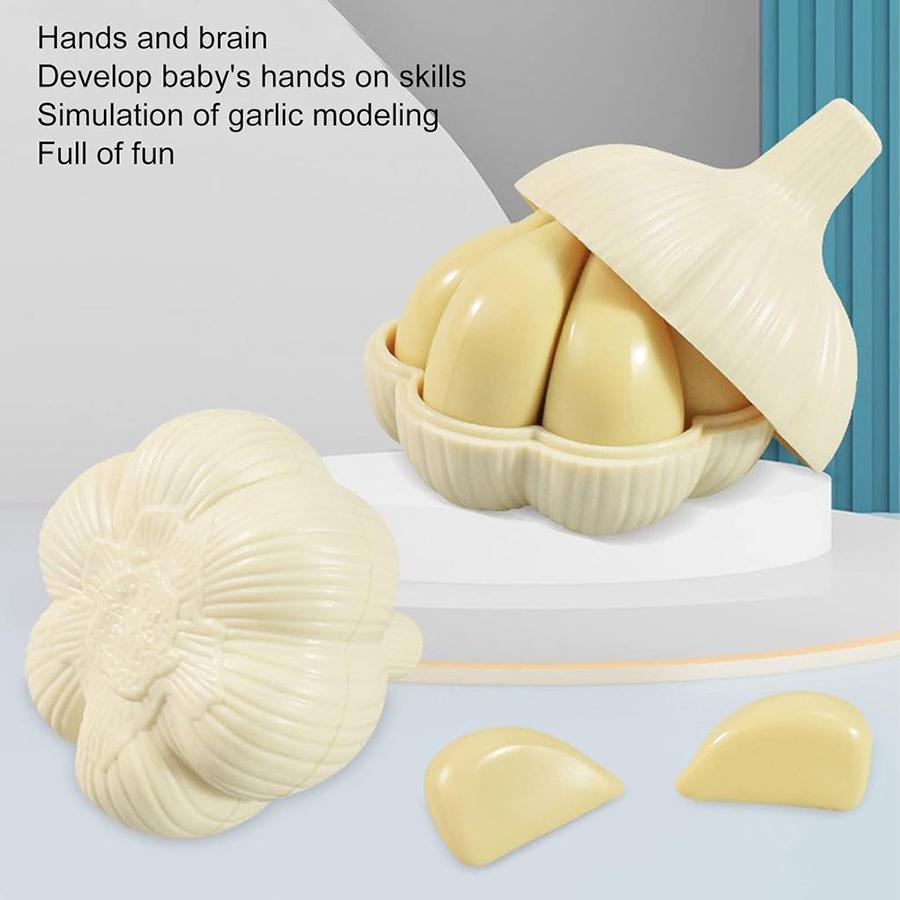 3D Garlic Puzzles for Kids Space Sense Exercise 3D Garlic Puzzle Toy for Kids Children Birthday Gifts