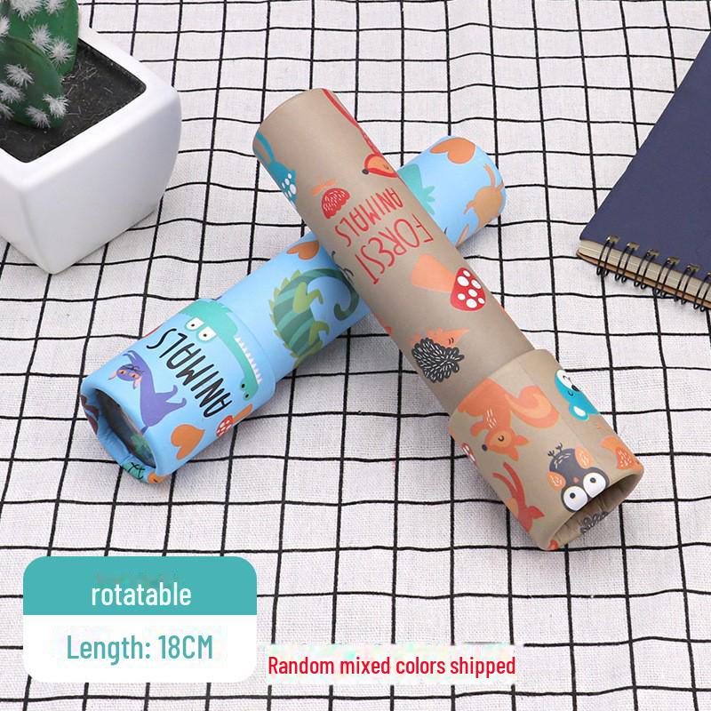 

Волшебная вращающаяся игрушка-калейдоскоп - постоянно меняющаяся внутренняя цветочная трубка для детей Cartoon pattern