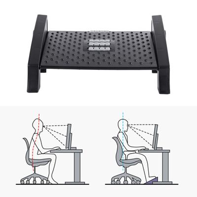 Foot Rest Office Ergonomic Under Desk Adjustable Height Angle Footrest Tilted Computer Footrest Office Foot Stool Stand