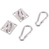 2 Sets U-förmige Haken Edelstahl Schwerlast Mehrzweck Hängemattenhaken