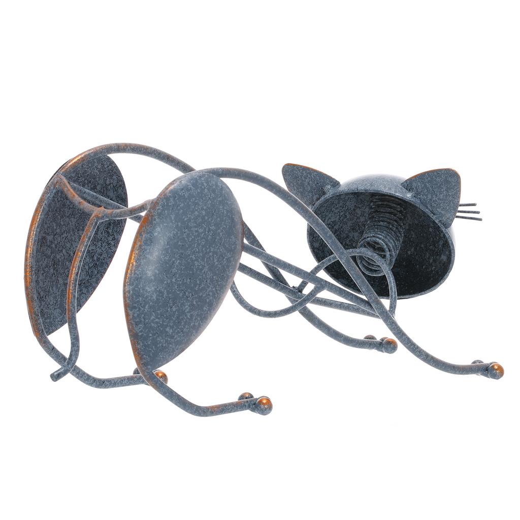 Tomfeel Iron Wine Holder Lying Cat Wine Rack Metal Winebottle Holder Freestanding Wine Rack Home