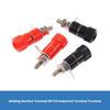 50Pcs Electrical Connectors Terminals 4mm Banana Plug Socket Binding Posts Terminals for Amplifier  4mm Terminals Connectors