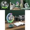 Stylish Colorful Led Desk Fan Portable Usb Rechargeable Mini Fan For Home And Office