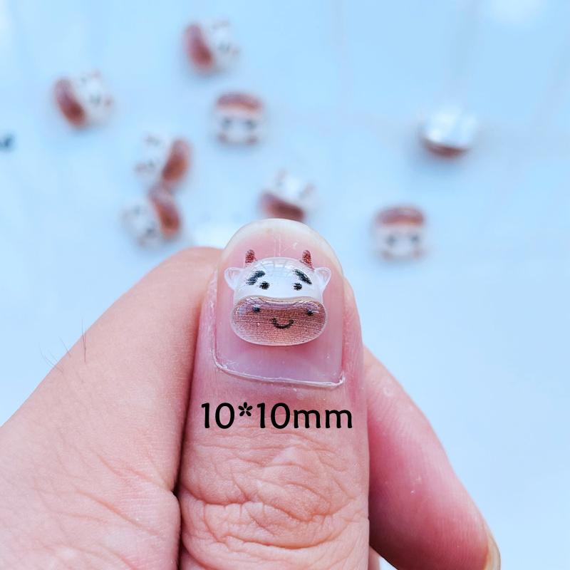 

50 Pcs New Cute Mini Cartoon Young Cow Flat Back Resin Cabochons Scrapbooking Diy Jewelry Craft Decoration Accessories A48
