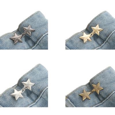 Jean Button Pins Instant Button No Sew Waist Button Waist Buckle Star Pant Pin