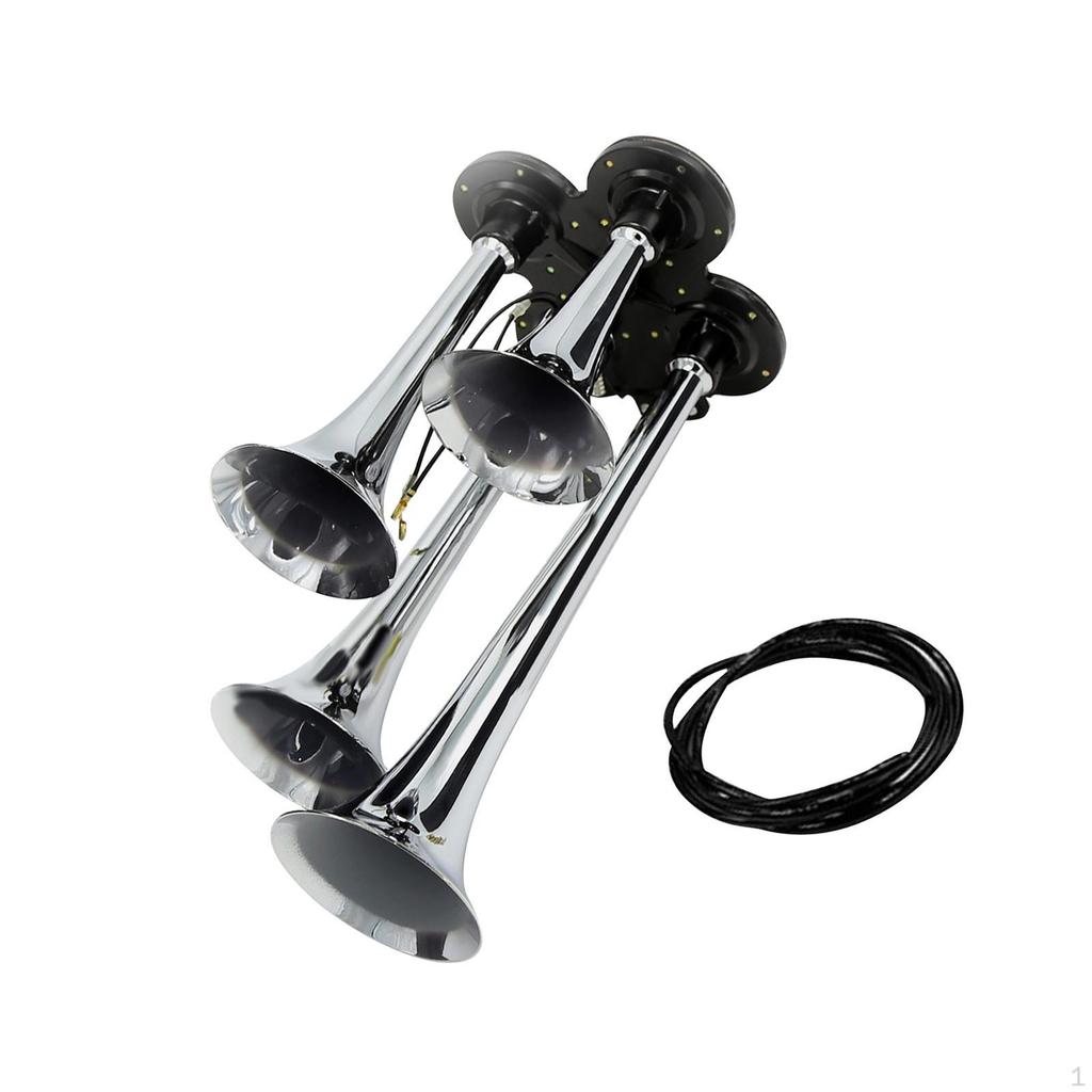 Four Trumpet Train Air Speaker Replacement Modification Parts Accessory for Vehicles Boats