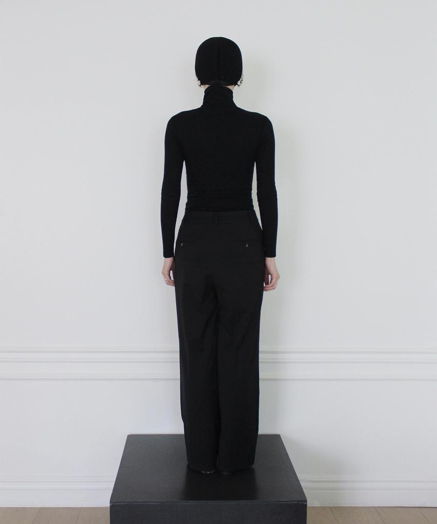 RUBATI Classic Wide Wool Pants (Black)